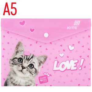 Папка-конверт А5, на кнопці Studio Pets SP25-245 Kite