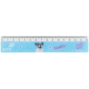 Линейка пластиковая, 15 см Studio Pets SP26-090 Kite