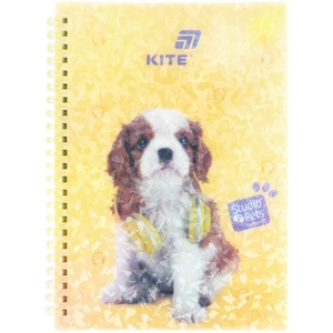 Блокнот А5, 80 страниц в клетку, пластиковая обложка Studio Pets SP26-277 Kite