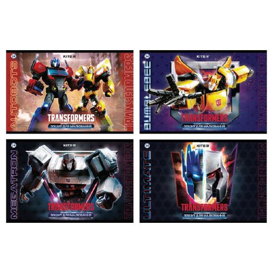Альбом для рисования А4, 24 листа, 100 г/м2, микс Transformers TF22-242 Kite Альбом для рисования А4, 24 листа, 100 г/м2, микс Transformers TF22-242 Kite