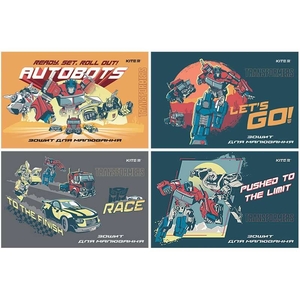 Альбом для рисования А4, 12 листов, 100 г/м2 Transformers TF24-241 Kite