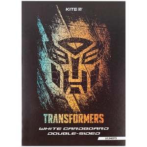 Картон білий А4, 10 аркушів, щільність 210 г/м2 Transformers TF24-254 Kite