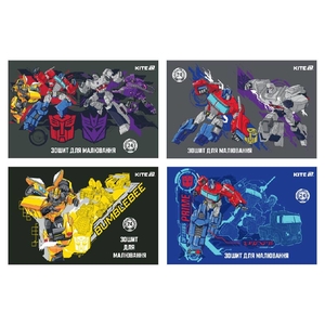 Альбом для малювання А4, 24 аркуші, 100 г/м2, мікс Transformers TF25-242 Kite