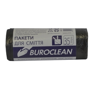 Пакеты для сміття 35 л, 30 шт, 45х55 см, 7 мкм ECO 10200011 Buroclean