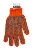 Перчатки рабочие трикотажные, оранжевые с ПВХ точкой, 6 нитей EuroStandart 10200353 Buroclean