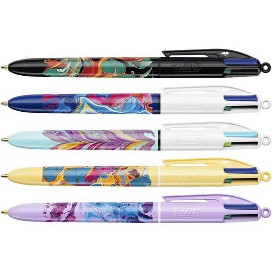 Ручка шариковая автоматическая 4 цвета 1 мм, микс 4 Сolors Farbe bc5182061 Bic Ручка шариковая автоматическая 4 цвета 1 мм, микс 4 Сolors Farbe bc5182061 Bic