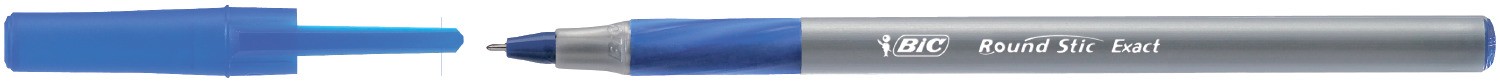 Ручка Round Stic Exact, синя, 4шт в блістері bc932857 (1/20)
