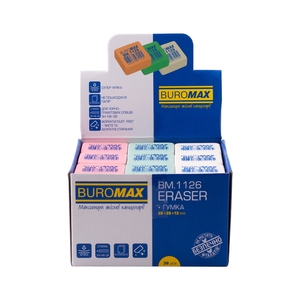 Гумка квадратна, мікс BM.1126 Buromax