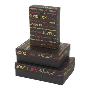Набор подарочных коробок, 3 шт.: размер S, M, L, плотность картона 1200 г/м2 Joyful BM.233331 Buromax