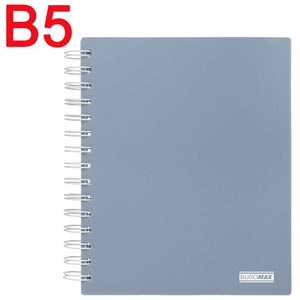Блокнот В5, 120 сторінок в клітинку, пластикова обкладинка MORANDI BM.24155911-53 Buromax