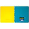 Зошит для нотаток UKRAINE, В5, 96 арк., клітинка, з роділювачем, пластикова обкладинка, жовтий/блакитний BM.2464-85 (1/5/20/288)