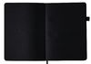 Блокнот діловий CHERIE А5, 96 арк., чистый (чорн. папір.), обкл. штучна шкіра, чорний BM.295404-01 (