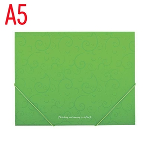 Папка А5, на резинках, салатовая BAROCCO BM.3902-15 Buromax