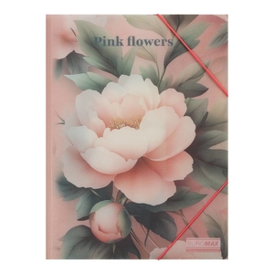 Папка на резинках А4, розовая ARABESKI BM.3908-10 Buromax