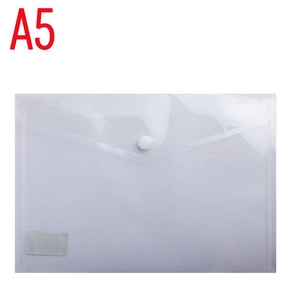 Папка-конверт А5, на кнопці, прозора BM.3936-00 Buromax