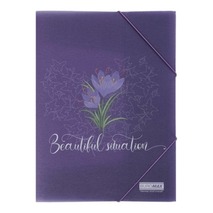 Папка А4, на резинках ARABESKI: Фиолетовая BM.3969-07 Buromax