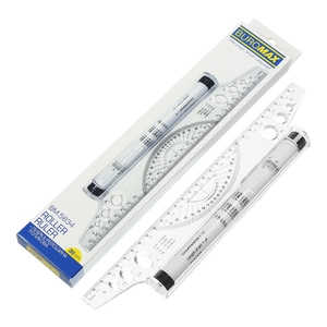 Лінійка-рейсшина роликова пластикова, 30 см BM.5834 Buromax