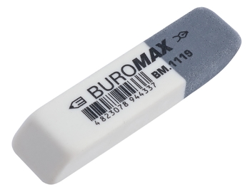 Ластик с абразивной частью, серо-белый, размер М BM.1119 Buromax