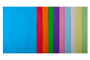 Папір кольоровий А4, 10 кольорів по 5 аркушів, щільність 80 г/м2 PASTEL+INTENSIVE BM.2721650-99 Buromax