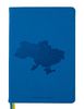Блокнот діловий UKRAINE А5, 96 арк., клітинка, обкл. штучна шкіра, синій BM.295120-02 (1/50)