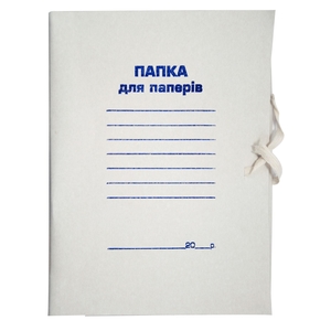 Папка на завязках А4, картонная, плотность 0,30 мм, клееный клапан BM.3359 Buromax
