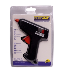 Клейовий пістолет, діаметр стержнів 0,7 см, 20 W BM.4312-01 Buromax