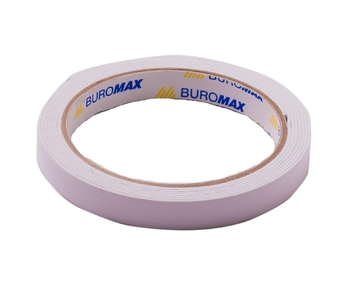 Скотч двухсторонний на вспененной основе, ширина 12 мм, длина 2 м. BM.7512 Buromax