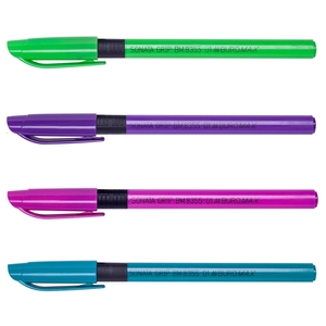 Ручка масляна синя 0,5 мм, тригранний корпус, мікс SONATA GRIP BM.8355-01 Buromax