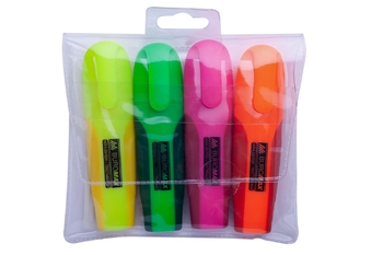 Набір текстових маркерів, 4 кольори NEON BM.8904-84 Buromax