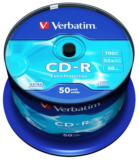 Диск CD-R, 700Mb, 52х, 80min, Cake(50), Extra d.43351 (1/50/200/1)