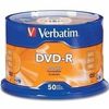DVD-R диск 4.7Gb, швидкість читання 16x, 50 шт в наборі Wrapped Matt Silver d.43791 Vebratim