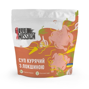 Куриный суп с лапшой, 30 г fm.30375 Food Mission