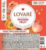 Чай чорний, 50 пакетиків по 2 г Пристрасний фрукт lv.72151 LOVARE