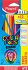 Олівці кольорові COLOR PEPS Classic, 12 кольорів + 12 наклейок MP.862725 (1/12/180)