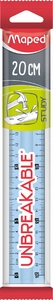 Лінійка пластикова, 20 см STUDY UNBREAKABLE MP.245410 Maped