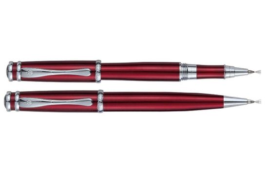 Комплект ручек (шариковая+роллер) в подарочном футляре L, красный R21501.L.RB Regal Комплект ручек (шариковая+роллер) в подарочном футляре L, красный R21501.L.RB Regal