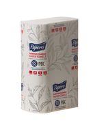 Рушники паперові двошарові білі, V-подібні, 200 шт в упаковці RV039 PAPERO