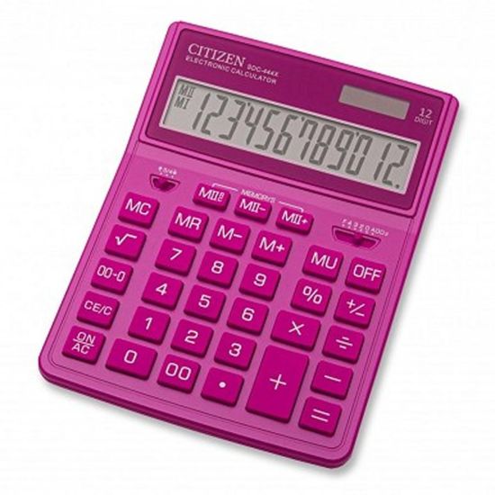 Калькулятор 12-ти разрядный, 20,4х15,5х3 см. SDC-444XRPKE Citizen