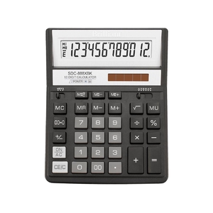 Калькулятор 12-розрядний, 15,8х20,3х3,1 см SDC-888XBK Brilliant