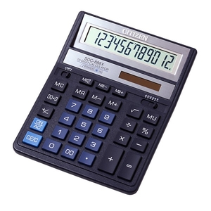 Калькулятор 12-ти разрядный, 20,3х15,8х3,1 см. SDC-888 XBL Citizen