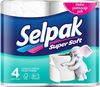 Туалетная бумага трехслойная белая, 150 отрывов, 4 рулона в упаковке sp.04492 Selpak