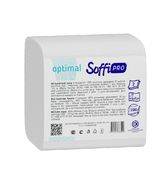 Туалетная бумага двухслойная, 200 листов, V-образная, белая Optimal sf200л SoffiPRO