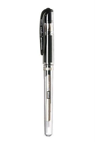 Ручка гелевая черная 1 мм Signo BROAD UM-153.Black Uni