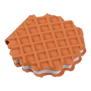 Блокнот кишеньковий 90х90 мм, 80 аркушів без лініювання, ароматизована пластикова обкладинка CHOCOLATE WAFFLE ZB.12470-40 ZiBi