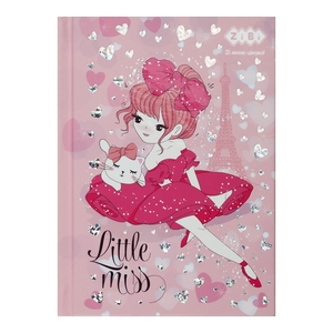 Блокнот А6, 64 страницы, клетка, твердая обложка LITTLE MISS ZB.12714-10 ZiBi