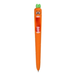 Ручка гелева автоматична синя 0,5 мм Carrot pen ZB.2293 ZiBi
