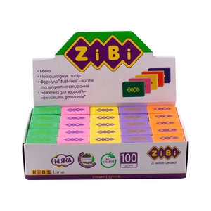 Ластик прямоугольный цветной, микс DRIVE ZB.5420 ZiBi