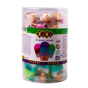 Гумка фігурна кольорова, мікс ICE CREAM ZB.5423 ZiBi