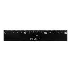 Лінійка пластикова, 15 см BLACK ZB.5615 ZiBi