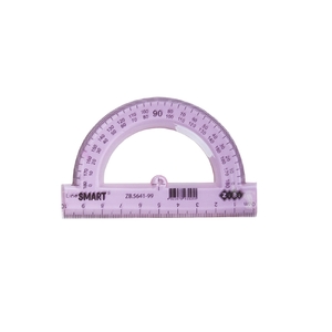 Транспортир пластиковый, 10 см, микс SMART Line ZB.5641-99 ZiBi